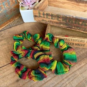 ✨MAYAN WOVEN MULTI COLOR BOHO HAIR SCRUNCHIE 3/$20